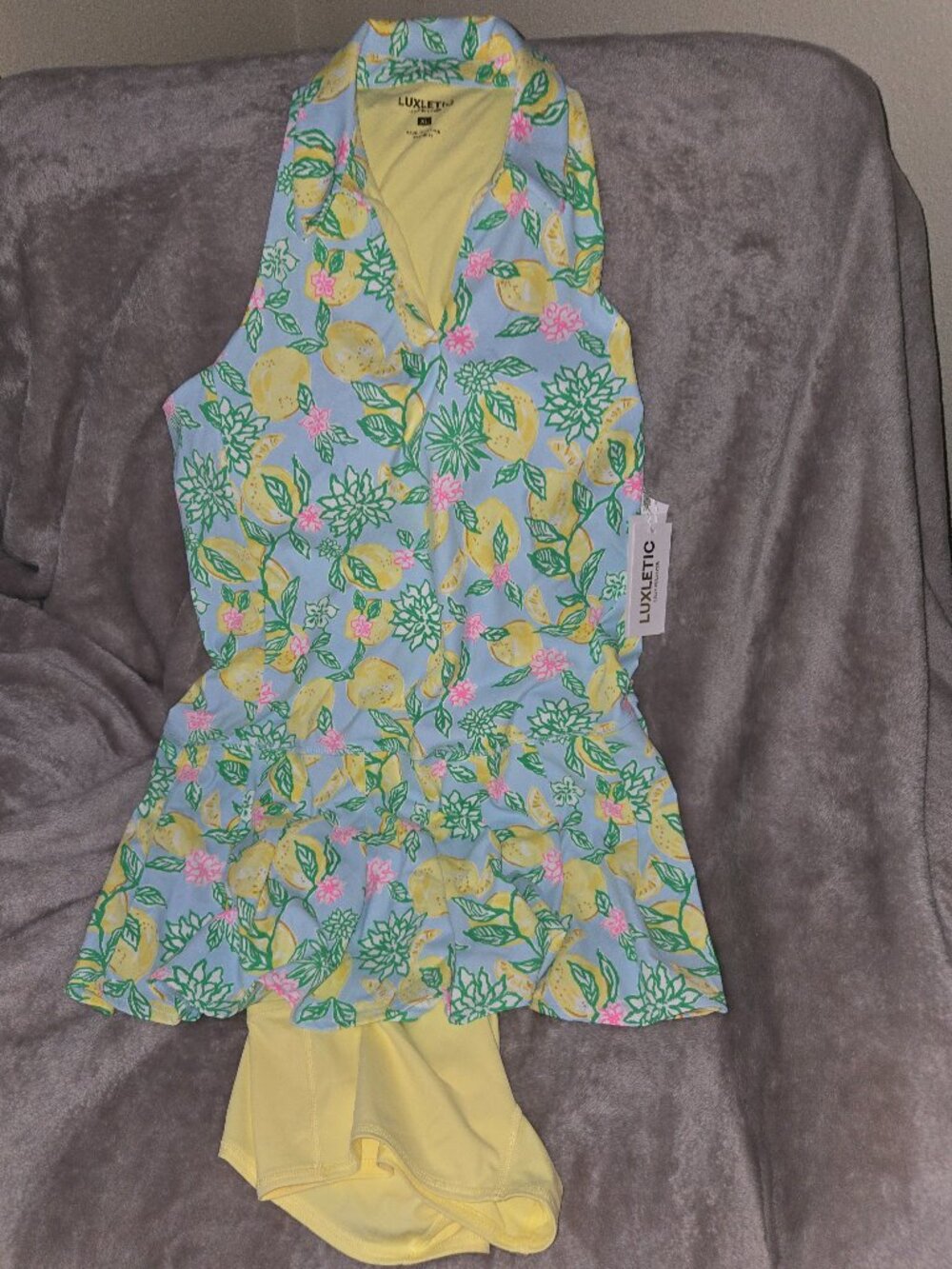 Lilly Pulitzer Luxletic Dania Pleated Dress UPF50+